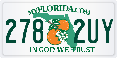 FL license plate 2782UY