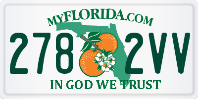 FL license plate 2782VV