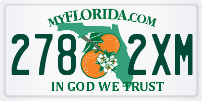 FL license plate 2782XM