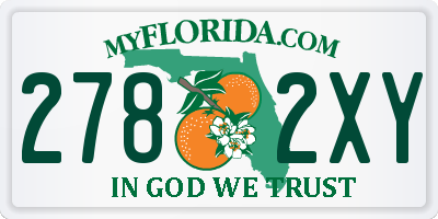 FL license plate 2782XY
