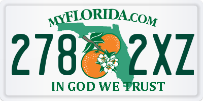 FL license plate 2782XZ