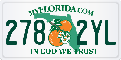 FL license plate 2782YL