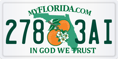 FL license plate 2783AI
