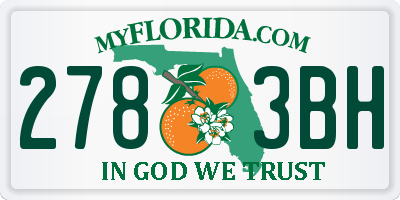 FL license plate 2783BH