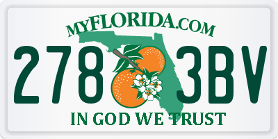 FL license plate 2783BV