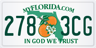 FL license plate 2783CG
