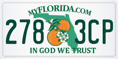 FL license plate 2783CP
