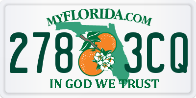 FL license plate 2783CQ