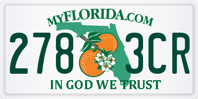FL license plate 2783CR