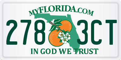 FL license plate 2783CT