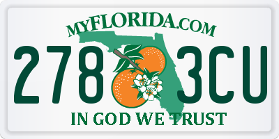 FL license plate 2783CU