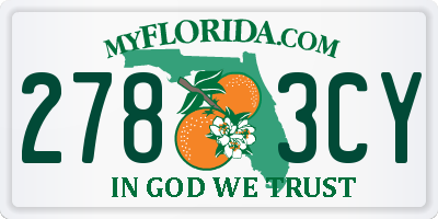 FL license plate 2783CY