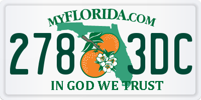 FL license plate 2783DC