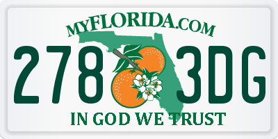 FL license plate 2783DG