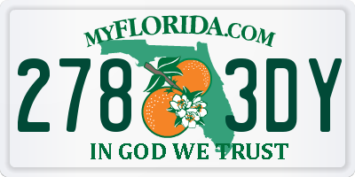 FL license plate 2783DY