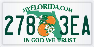 FL license plate 2783EA