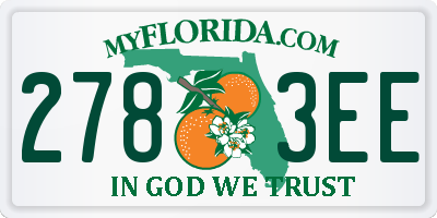 FL license plate 2783EE