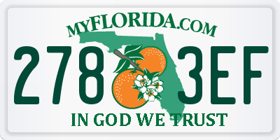 FL license plate 2783EF