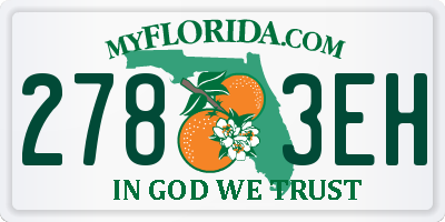 FL license plate 2783EH