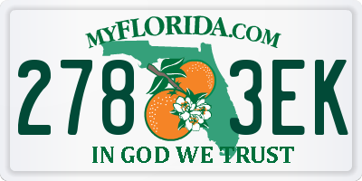 FL license plate 2783EK