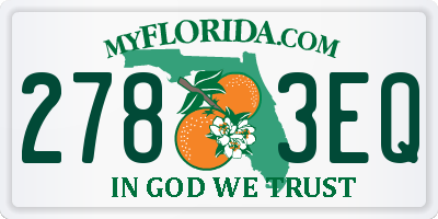 FL license plate 2783EQ