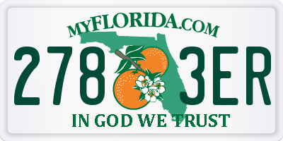FL license plate 2783ER