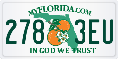 FL license plate 2783EU
