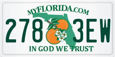 FL license plate 2783EW