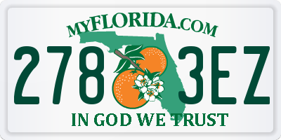FL license plate 2783EZ