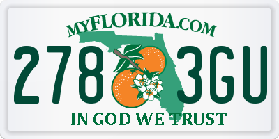 FL license plate 2783GU