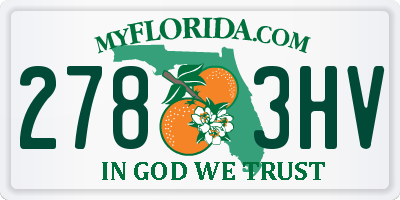 FL license plate 2783HV
