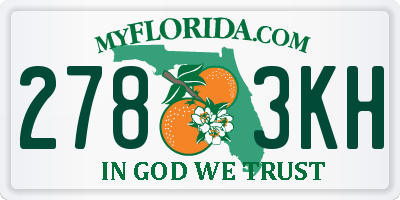 FL license plate 2783KH