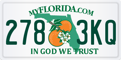 FL license plate 2783KQ