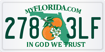 FL license plate 2783LF