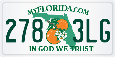 FL license plate 2783LG