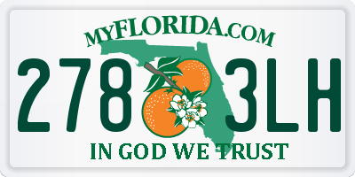 FL license plate 2783LH