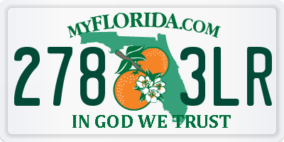 FL license plate 2783LR