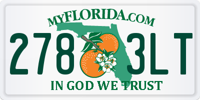 FL license plate 2783LT