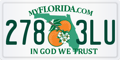 FL license plate 2783LU