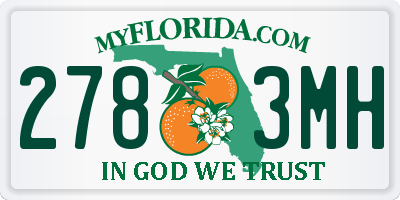 FL license plate 2783MH