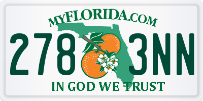FL license plate 2783NN