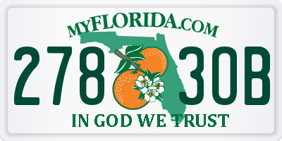 FL license plate 2783OB