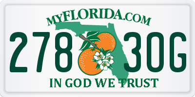 FL license plate 2783OG