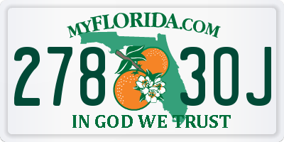 FL license plate 2783OJ