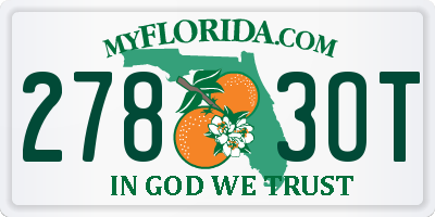 FL license plate 2783OT
