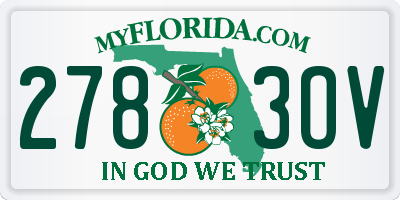FL license plate 2783OV