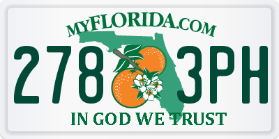 FL license plate 2783PH