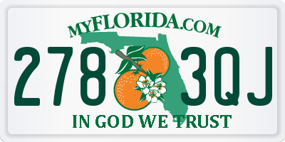 FL license plate 2783QJ