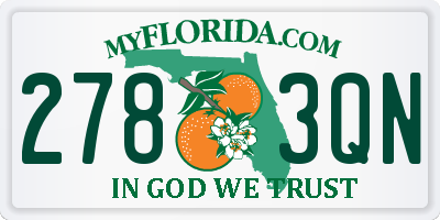 FL license plate 2783QN