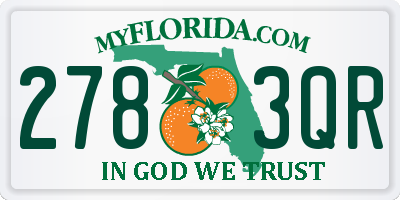 FL license plate 2783QR